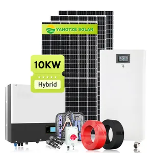배터리 백업을 지원하는 독립형 10KW 오프 그리드 하이브리드 태양 에너지 시스템 유럽 및 미국 표준