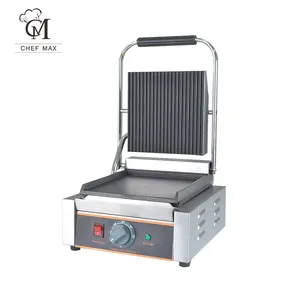 Parrillas eléctricas de escritorio Silver Steak and Grill y sartén eléctrica para la venta Cocina comercial de gas volcánico de acero inoxidable EMC