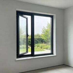 Ventana abatible de aluminio XLB-80 de alta calidad, personalizada, con doble vidrio templado y aislamiento acústico para la construcción de edificios. - Product Image 1