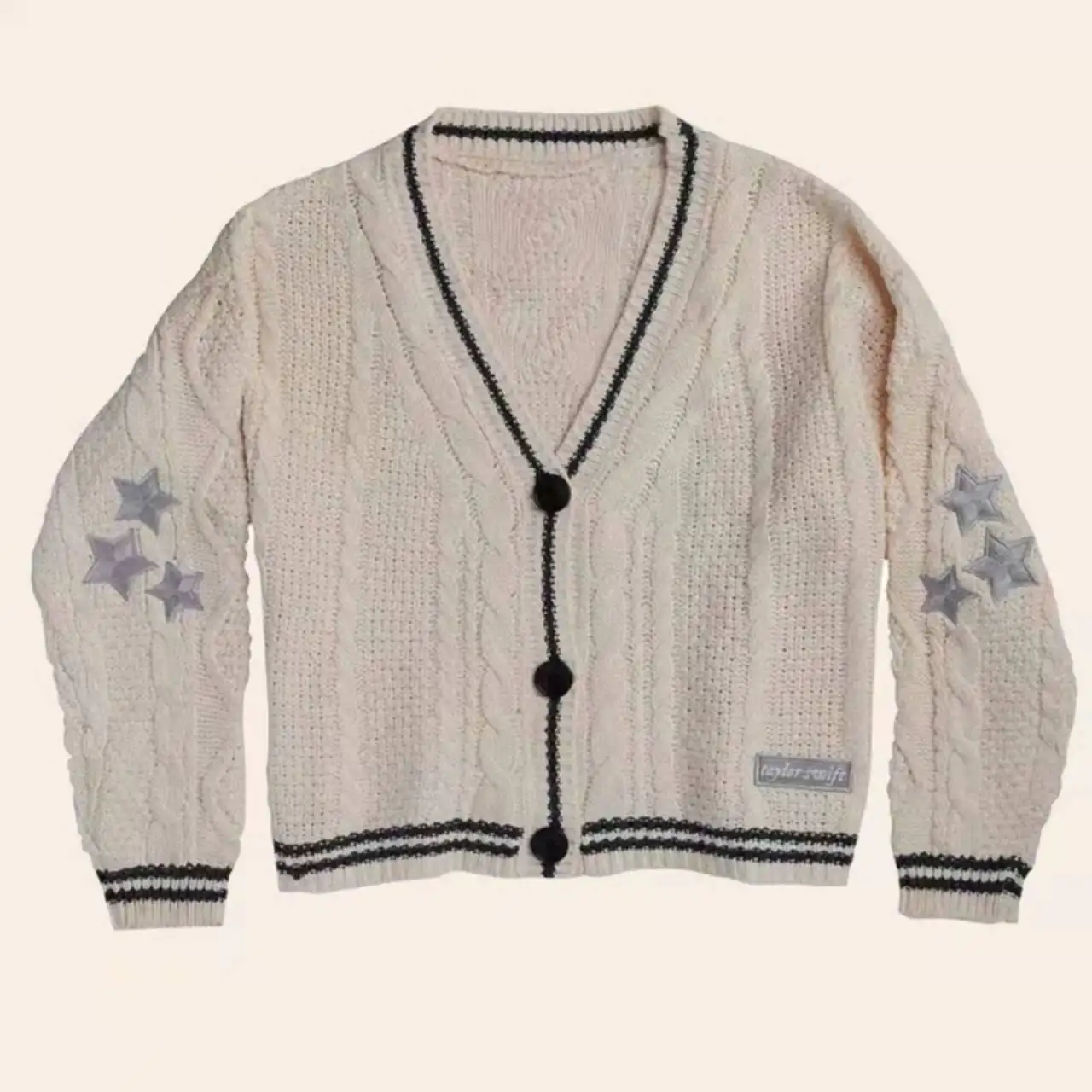 Small fragrance style European and American cardigan knitted lazy style single-breasted temperament commuter sweater