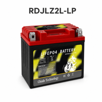Batterie de moto RDJLZ21L-LP 12V 24Ah LiFePO4, batterie au phosphate de fer et de lithium LFP pour les petits cyclomoteurs, scooters et motos