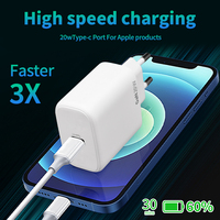 Chargeur mural USB-C rapide ultra-fin populaire 20W 25W PD pour Apple iPhone Samsung Galaxy Phone Original