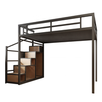JZD Loft-Etagenbett Holz-Metall-Etagenbett Schul- Hotel- Heim-Möbel Neues Design Doppelbetten