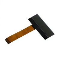 Módulo LCD COG (Chip Glass) de 2.5 Pulgadas con Interfaz I2C, 16x2, Texto Rojo Reflectante, Controlador NT7605, 5V, Sin Retroiluminación, Producto de Alta Tecnología