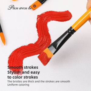 Panwenbo 10 pz pennello per pittura ad acquerello in Nylon 100% professionale arte acrilico pennelli Set pennello per pittura acrilica - Product Image 4