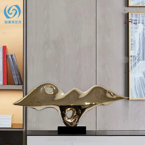 Bandeja Decorativa de Resina de Estilo Europeo, Forma Irregular, Diseño Contemporáneo para Entrada, Escritorio, Recepción de Hotel, Sala de Estar - Product Image 1