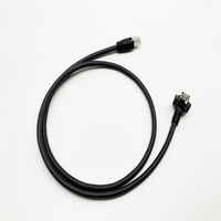 Cable de Red Blindado CAT 6a con Conector RJ45 S/FTP, Cable de Conexión Ethernet CAT6a en Ángulo Ascendente/Descendente con Doble Bloqueo de Tornillo