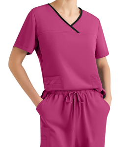 Uniforme médico unisex para clínica, <span class=keywords><strong>hospital</strong></span>, salón de belleza, cómodo conjunto de uniforme transpirable y elástico - Product Image 5