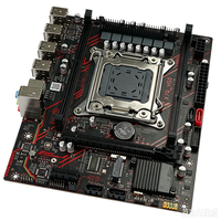 Placa Base para Computadora X79 LGA2011 con Fuente de Alimentación Completa, Ranura para Tarjeta Gráfica PCIE3.0, Máximo 32GB de RAM DDR3, Placa Base para Servidor