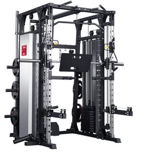 เครื่องสมิธเทรนเนอร์ที่ครอบคลุมเชิงพาณิชย์โครงสําหรับตั้งสิ่งของแบบนั่งหมอบชั้นวางอุปกรณ์ออกกําลังกายบ้านม้านั่งกดเครื่องสมิธมัลติฟังก์ชั่น - Product Image 3