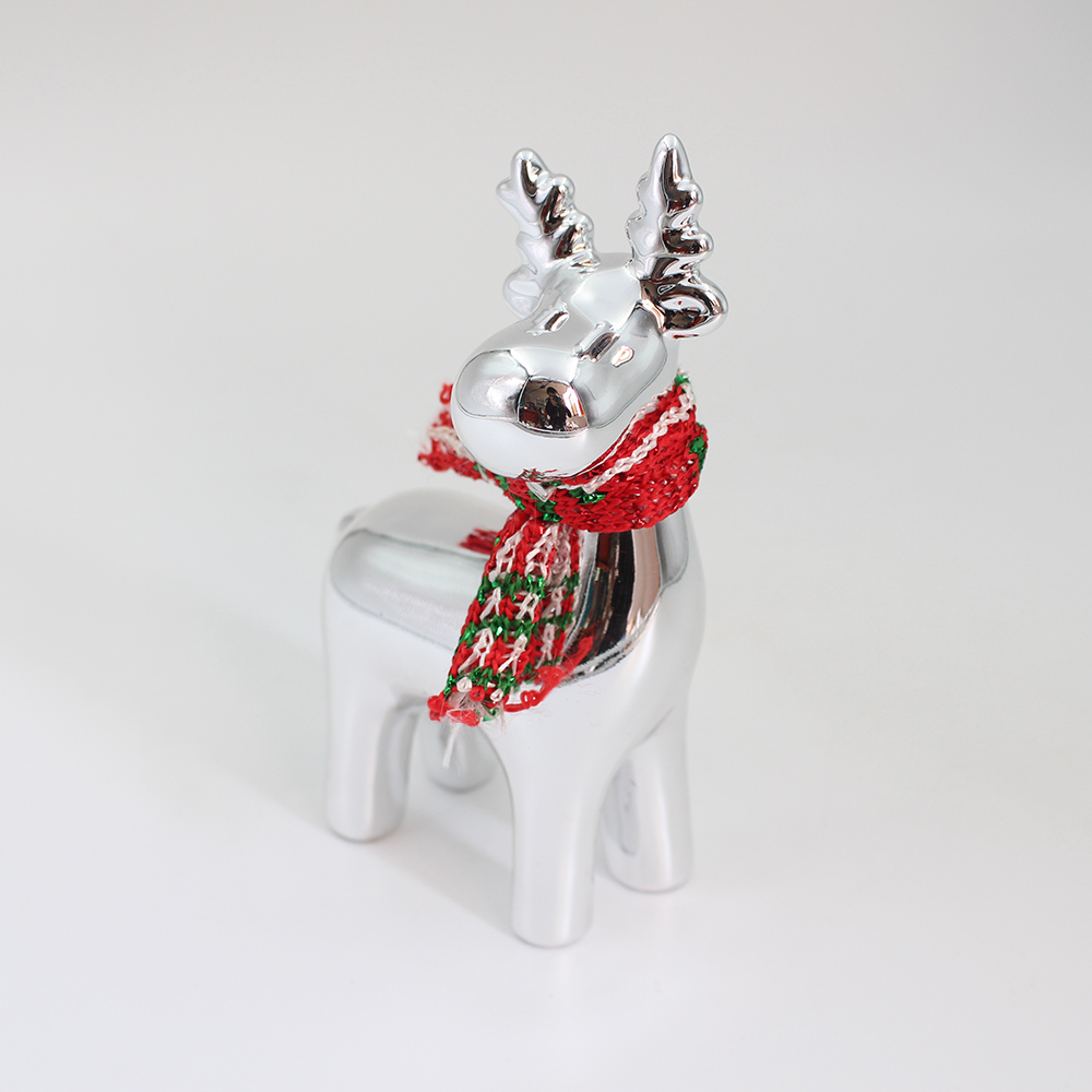 Christmas gift shell chandelier reindeer scarf Deco deer figurine deer ceramic - Product Image 6