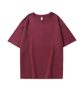 Custom free sample Round Neck Premium Cotton Blank Luxury Oversized Men'S Short Sleeve Plain T-Shirt Plus Size Men'S T-Shirts