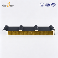 Panneau de toiture métallique isolé SR1000, panneau composite sandwich pour toiture, isolation thermique imperméable pour bâtiments en acier