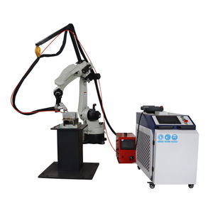 Station de soudage robotisée MIG/<span class=keywords><strong>TIG</strong></span> avec bras robotisé <span class=keywords><strong>à</strong></span> 6 axes, machine de soudage robotisée industrielle avec longueur de bras ajustable - Product Image 1