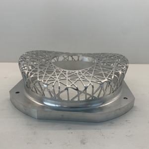 Pièce de démonstration en aluminium usinée CNC 5 axes, structure complexe en nid d'oiseau, échantillon d'usinage 5 axes - Product Image 2