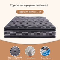Matelas de luxe King et Queen Size respirant, compressé sous vide, enroulable, avec ressorts ensachés, pour bébés et enfants