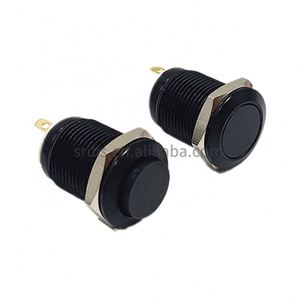 Interruttore <span class=keywords><strong>a</strong></span> Pulsante Autobloccante in Metallo Teknic Halo Piccolo Rotondo con Blocco <span class=keywords><strong>a</strong></span> Mezza Corsa ON OFF - Product Image 1