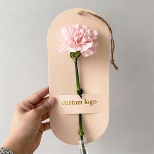 Porte-fleurs en carton écologique, taille personnalisée, impression sur papier cartonné pour rose unique, lys, œillet, présentoir de fleuriste, emballage en papier - Product Image 1