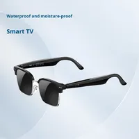 Lunettes Intelligentes de Traduction IA W100D pour Commande Vocale, Étanche IPX-4, Appel Sportif 4K, Lecture Musicale, Transfrontalier