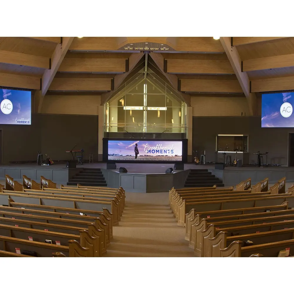 Canbest fiw series pantalla p 2.5mm 2p, tela de led para interior, tela de igreja