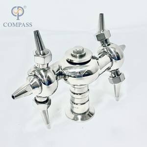 Bolas de Pulverización de Acero Inoxidable SS316L y SS304 de Grado Sanitario, 25.4 mm (1 Pulgada), con Extremo de Abrazadera Triple TC50.5 mm, para la Industria del Gas y Petróleo - Product Image 3