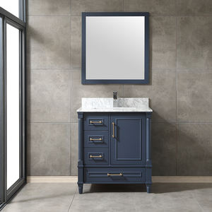 Meuble-lavabo de salle de bain haut de gamme de 30 pouces avec vasque en céramique et caractéristiques résistantes à l'eau - Product Image 1