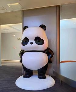 Scultura di Panda Cartoon per Interni ed Esterni, Statua Decorativa per Negozi, Tempo Libero, Reception, Parchi Comunitari, Caffè, Ristoranti, Ingressi - Product Image 5
