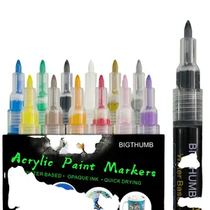 Acrylic Paint Pens Rock Painting Extra Fine Tip Wood Canvas Plastic Glass Drawing Adults Kids Scrapbooking Drawing Supplies