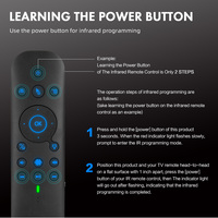 Télécommande vocale sans fil Awireless G60S Pro BT, souris gyroscopique sans fil 2,4 G, apprentissage IR, clavier intelligent pour téléviseur, projecteur