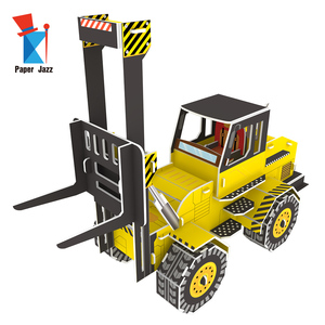 Kit de Modélisation <span class=keywords><strong>3D</strong></span> de <span class=keywords><strong>Tracteur</strong></span> Agricole en Papier, <span class=keywords><strong>Puzzle</strong></span> Éducatif pour Enfants (Moins de 50 Pièces) - Vente Flash - Product Image 2