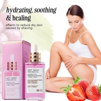 Huile après-rasage 90 ml, soin apaisant et éclaircissant pour le visage, parfum vanille, huile essentielle rafraîchissante après épilation, huile de rasage pour femme