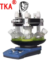 Réacteur de synthèse parallèle multi-positions à carrousel de laboratoire, réacteur en verre parallèle photocatalytique pour le dépistage de catalyseurs