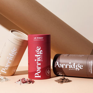 Premium Sustainable Recyclable Food Grade Kraft Cardboard Cylinder Packaging Box Protein Powder <b>Paper</b> <b>Tube</b> Container - Product Image 4