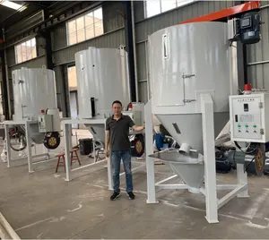 Safe and Reliable Vertical Color Plastic Material Mixer And Dryer Machine Cover Suction Hopper