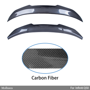 สำหรับ Q50 Q50S Q50L สไตล์ PSM2คาร์บอนไฟเบอร์ด้านหลังสปอยเลอร์ลำตัวปีก2013-2023 - Product Image 2