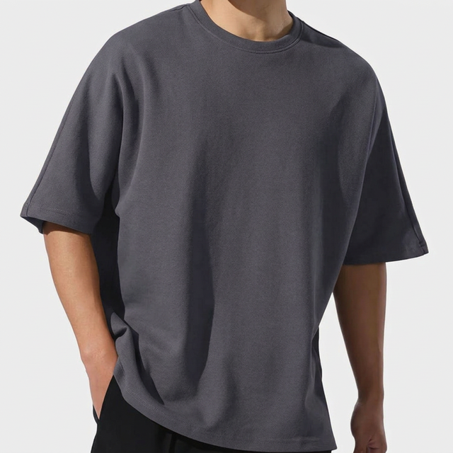 Men Oversize T Shirt Premium Soft Cotton Oversized Crew Neck Short Sleeve Casual Urban Streetwear Fashion Breathable Comfortable