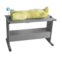 Maniquí de Entrenamiento para Punción Torácica, Modelo de Torso de Silicona para Prácticas con Mesa de Entrenamiento para la Enseñanza de Habilidades Prácticas Escolares