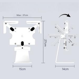 New phổ Chiều cao có thể điều chỉnh linh hoạt nghiêng xoay <span class=keywords><strong>Tablet</strong></span> tầng đứng cho iPad 7-15 inch - Product Image 3