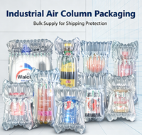 Matériel d'emballage logistique pour bouteilles en verre fragiles, sac gonflable à colonnes d'air haute résistance anti-casse, conception personnalisée