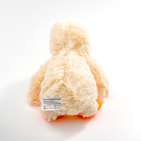 Peluche en peluche de canard blanc doux et moelleux