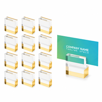 Support de présentation carré en acrylique transparent, porte-numéro de table, support pour cartes de jeu