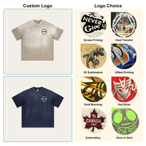 รับผลิตเสื้อยืดโอเวอร์ไซส์คอกลมทรงหลวมสไตล์สปอร์ตเนื้อผ้าหนาพิเศษสำหรับฤดูร้อน ออกแบบและพิมพ์โลโก้ตามสั่ง ผลิตจำนวนมาก - Product Image 3