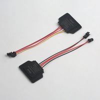 Shinechip DC12V/24V 60W 3A Interrupteur intelligent à capteur tactile trois couleurs avec variateur d'intensité IP22 en ABS, portée de détection 1-5cm pour salle de bain
