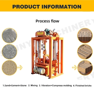 Mini bloc faisant la machine QM2-45 le fabricant de briques machines de construction bloc de béton creux formant la machine divers moules - Product Image 4