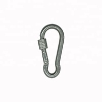 Mousqueton Crochet Oeillet Camping Escalade Serrure Sécurisée 3 Pouces Noir Calebasse En Forme De Mousqueton En Aluminium