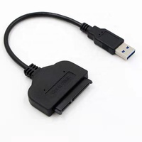 CeaMere USB 3,0 a SATA 22Pin Adaptador convertidor Cable para unidades SATA de 2,5 "adaptador de disco duro externo Usb 3,0 a Sata 3 Cable