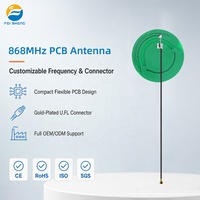 Antenne PCB LoRa 868 MHz 915 MHz 8 dBi omnidirectionnelle ronde U.FL I P E X pour capteurs extérieurs et passerelles de communication, personnalisable