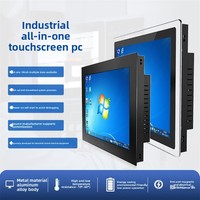 10/12/15/17/19-Zoll Industrielles Steuerungsdisplay Windows 8 1920x1080 Auflösung Wandmontierte Eingebettete Touch-All-in-One-Maschine 250