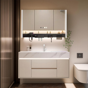 ตู้ห้องน้ำแบบอ่างล้างหน้าแบบฝังในตัวพร้อมกระจกอัจฉริยะรุ่นใหม่ - Product Image 3