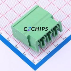 DB3ERC-7.62-4P-GN Plug-in Terminal Block Through hole,P=7.62mm Connector Board-to-Board / Socket - Closed 1x4P 7.62mm Green - Product Image 2
